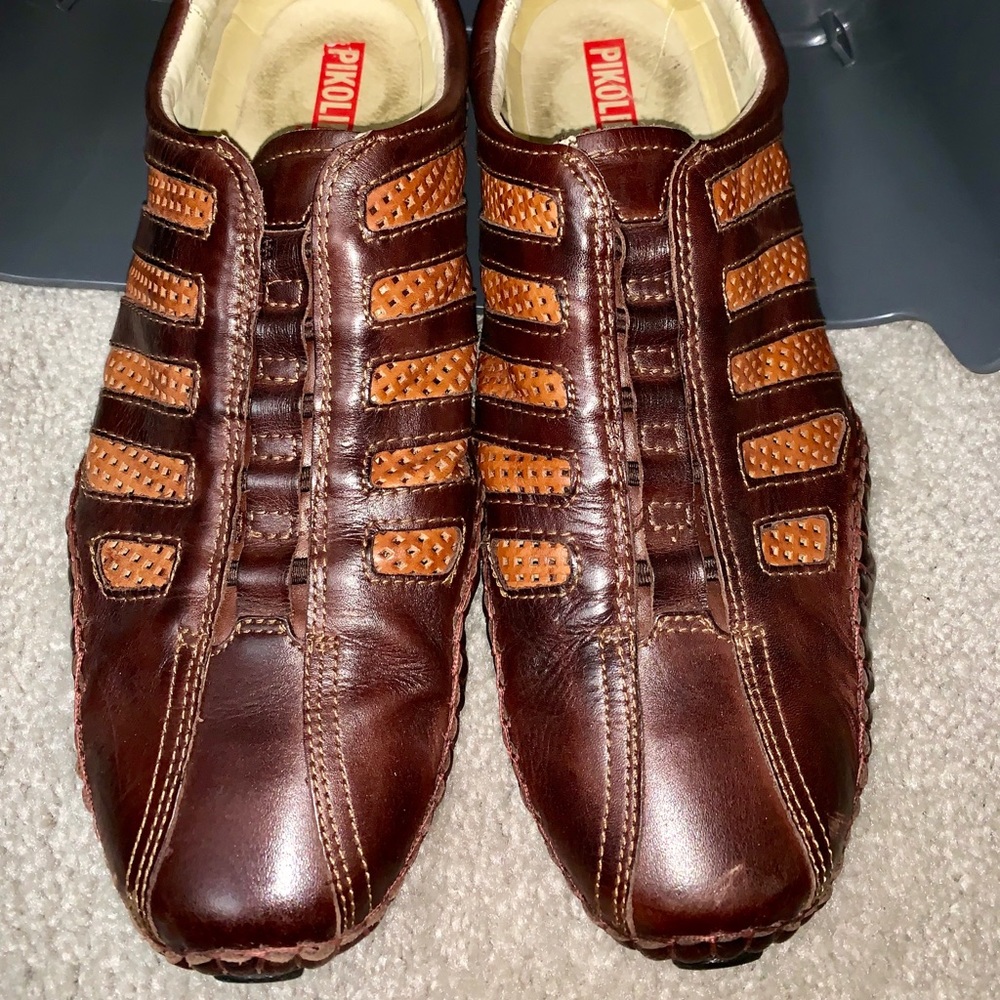 Pikolinos spice-striped casual driving shoes